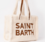 Bolso tote Saint Barth blanco peluche